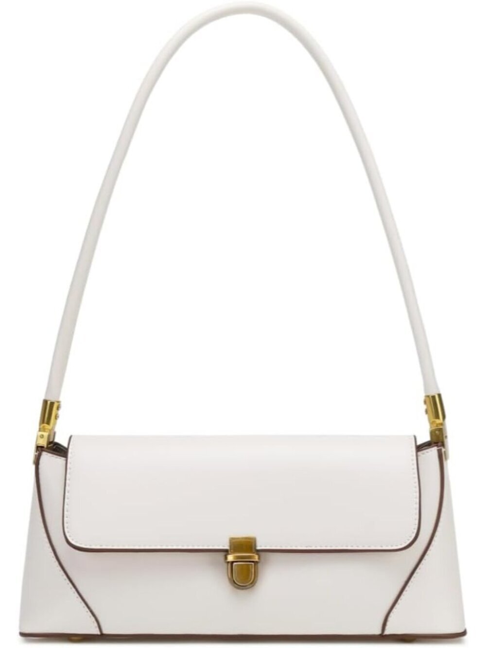 Women's White Vintage Handbag Retro Classic Small Purse Hobo Shoulder Bags